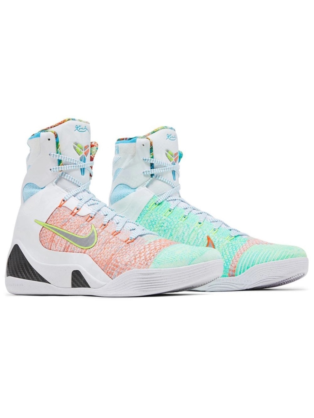 Nike Kobe IX 9 Elite High Protro What The Multicolor FZ7335-101 Mens 9.5 New